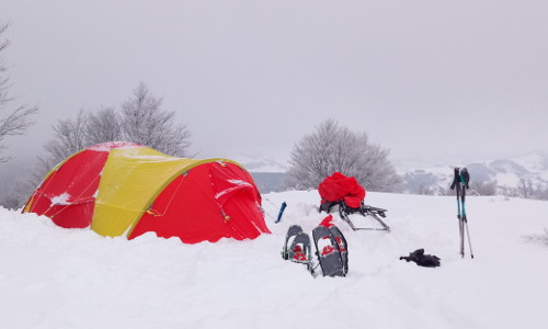 Bivouac au col de Serre, Cantal