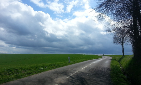 Vélo sur les routes de Normandie